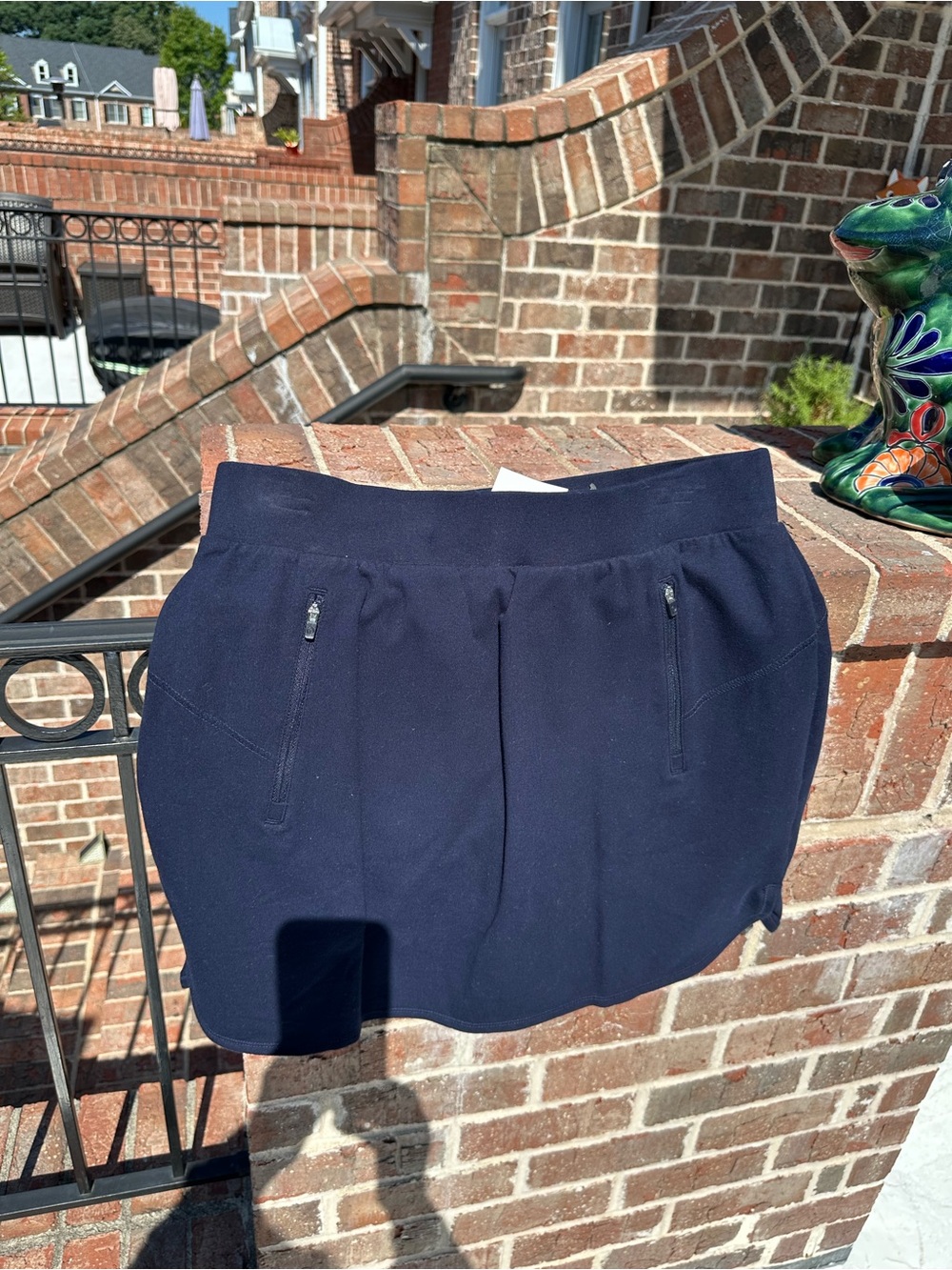 Talbots Navy Skort with Zip Pockets
